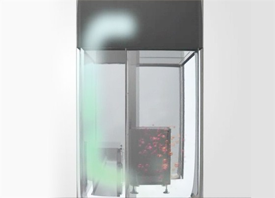 负压称量室的过滤系统收集示意图